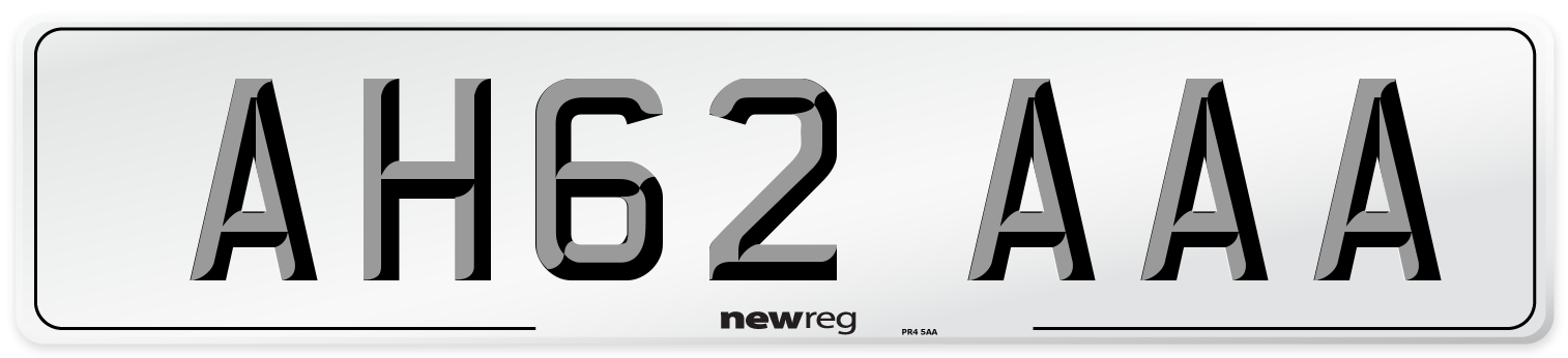AH62 AAA Number Plate from New Reg